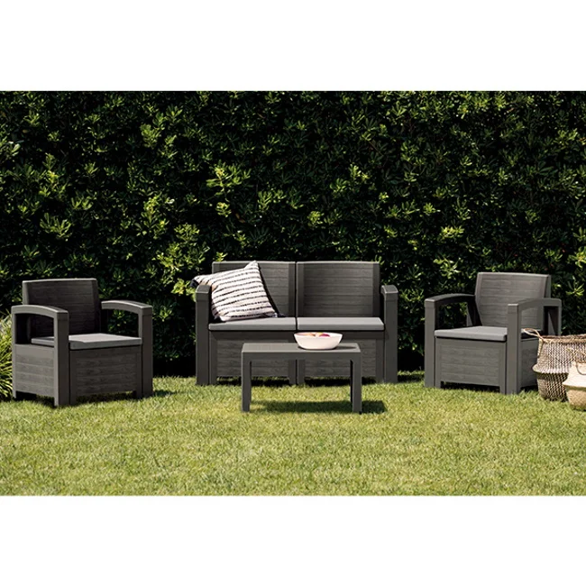 Baštenska garnitura Dakota 2 grafit Baštenska garnitura Dakota 2 grafit